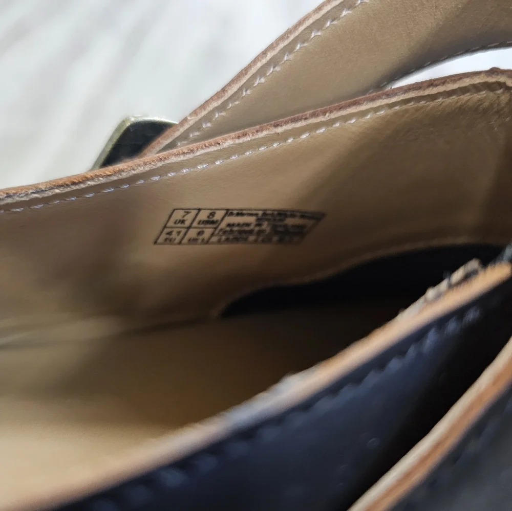 Dr. Martens Isham Leather Shoes Womens Size 9 Mens 8 - Picture 6 of 7